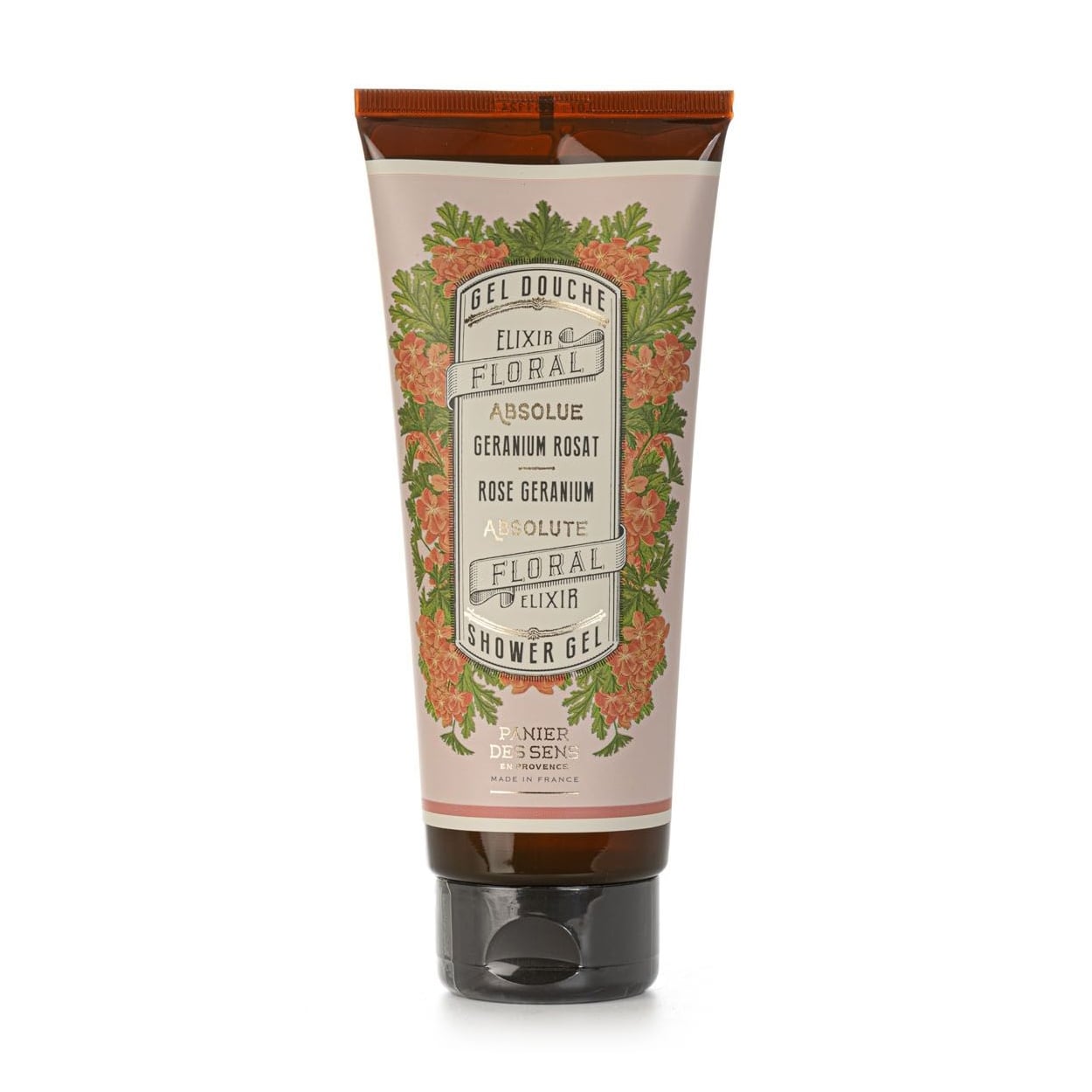 Гель для душу Panier Des Sens Shower Gel Рожева герань, 200 мл